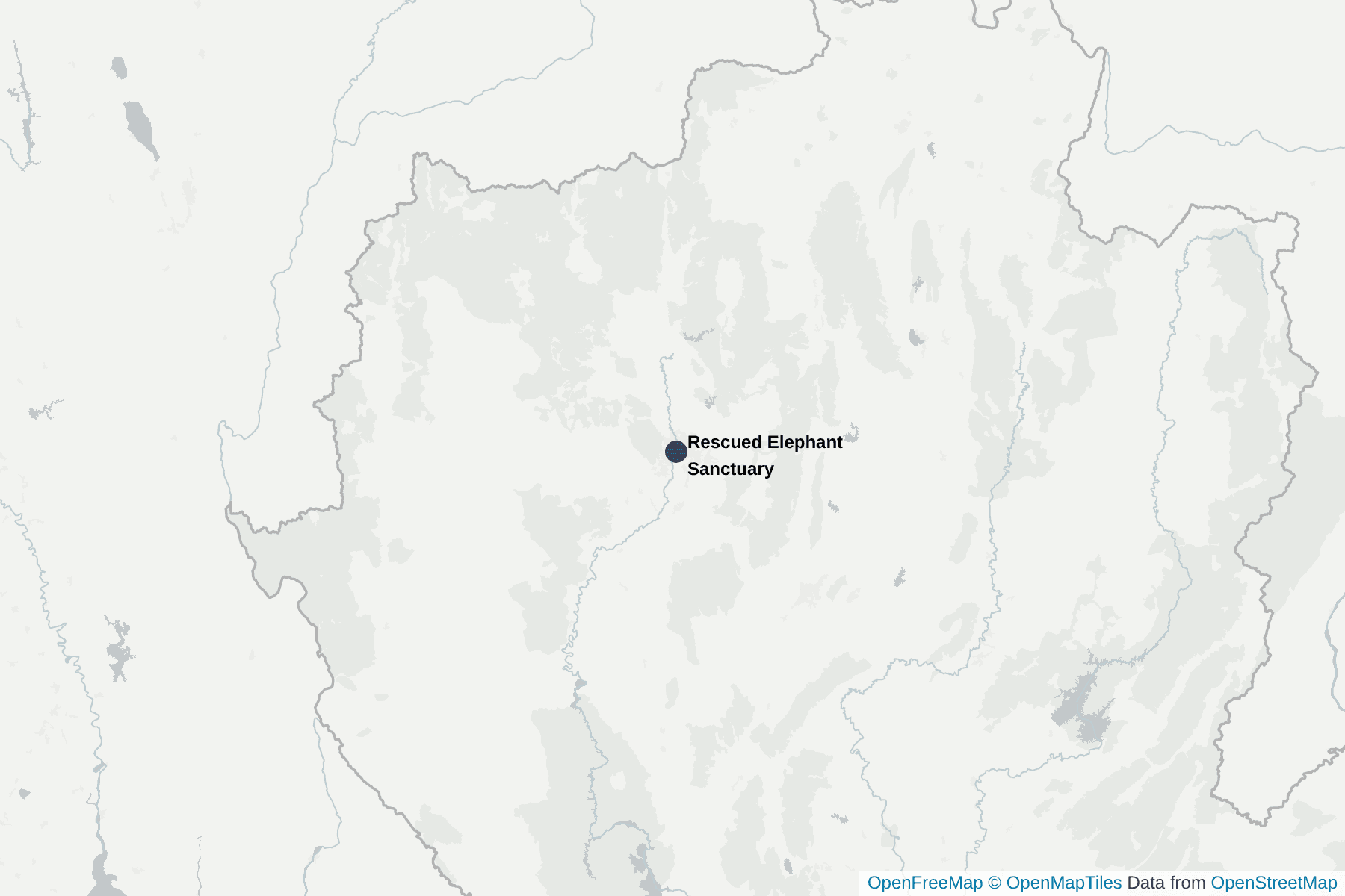 Carte de Rescued Elephant Sanctuary